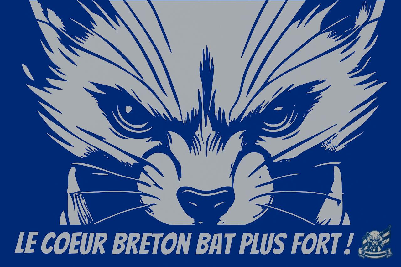 Drapeau tête d'hermine
