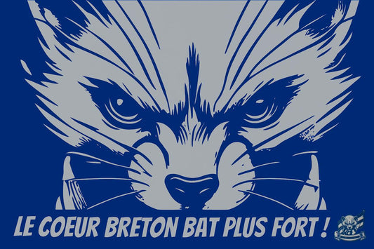 Drapeau tête d'hermine